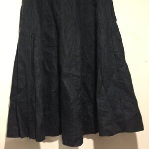 ECRU LINEN PATCHWORK SWING SKIRTS SIZE S